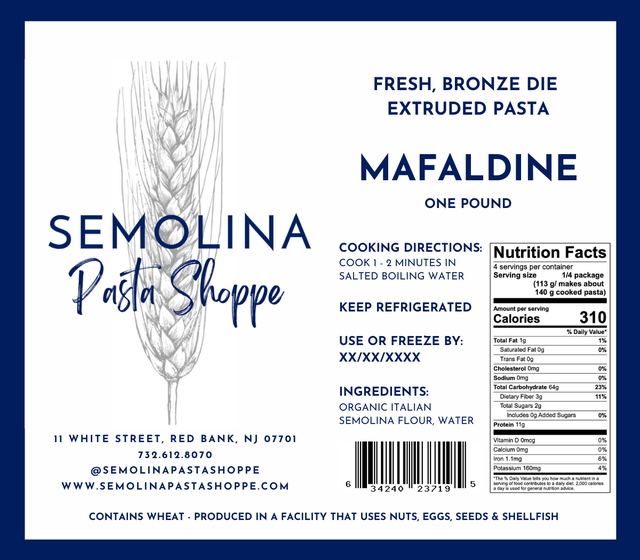 Fresh Pasta | Semolina Pasta Shoppe